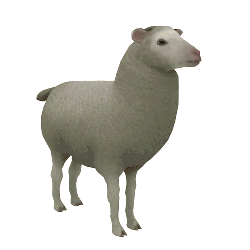 The white sheep is ready for release! Now already on Patreon! More are coming soon! pat