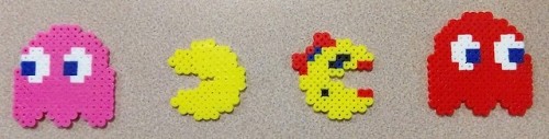 Pac-Man:  Chasing GhostsPac-Man is owned by Namco.Find more perler bead patterns and links to my sho