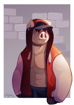 thepigpenblog:  ataroart:  Kurt - ThePigPen  Well finally i made a illustration about his guy o/   Find more about my work and sketches on: Twitter: @Ataro_Lapin  DA: http://atarolapin.deviantart.com/ FA: http://www.furaffinity.net/user/atarolapin/ FN: