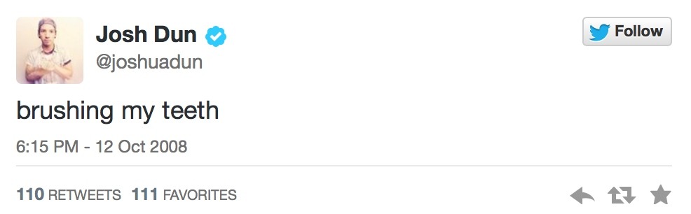 onehundredpercentdun:  givemetherealryanross:  Twenty One Pilots - First Tweets  (x)