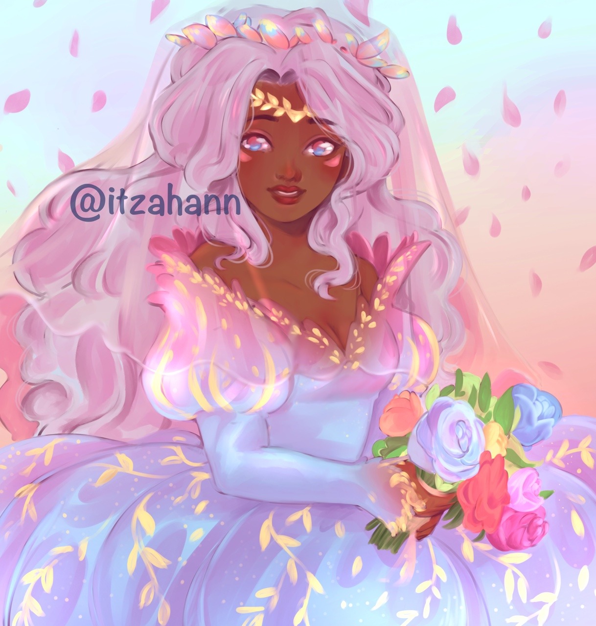 itzahann:  Allurance wedding day.Preorder of this print is available on my store!!
