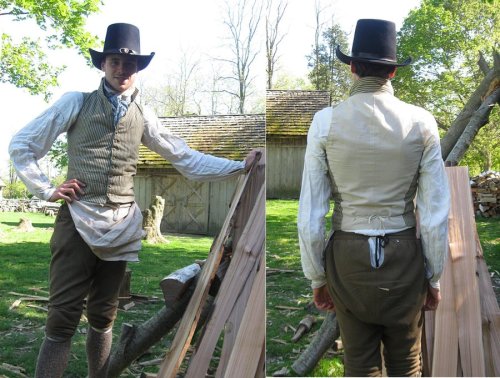 dailyreenactor: 1790s Waistcoat by Victoria-Rose That awkward moment when something you made years a