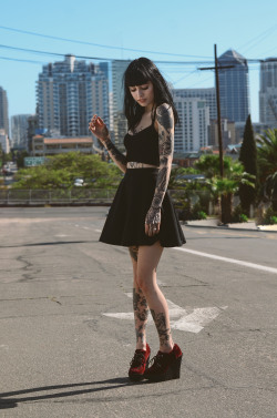 hannahrayninja:  Hannah Pixie for TUK footwear in San Diego by Hannah Ray - twitter | instagram please don’t remove source and credits 