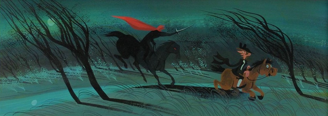 atomic-chronoscaph:
“The Legend of Sleepy Hollow - Concept art by Mary Blair (c.1947)
”