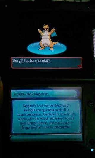 got my gamestop Dragonite !!