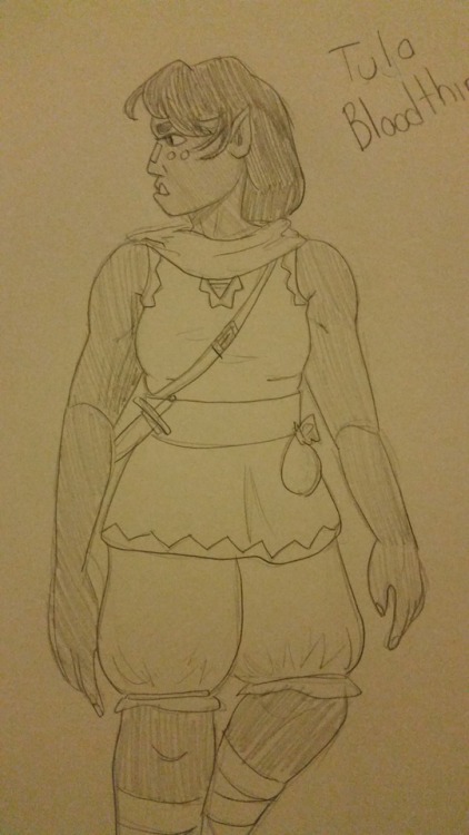 davy–babes:i may have created the cutest orc oc in the world….. her name is tula