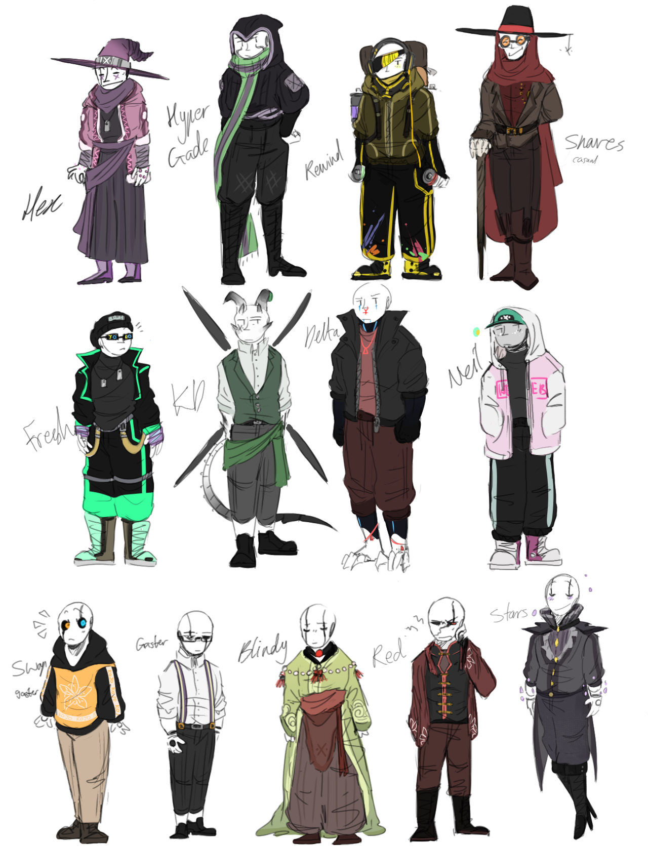 Female Human Reaper Sans (Lost Most Hope..)