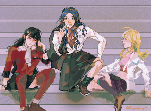 girl gang girl gang /// ((hello!! i’m drawing one request a day to promote @growthdrzine unti