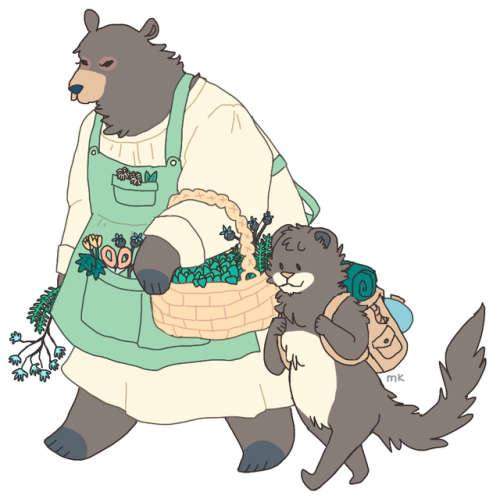 minikey:here come the girls: prudence the herbalist and pebble the explorer