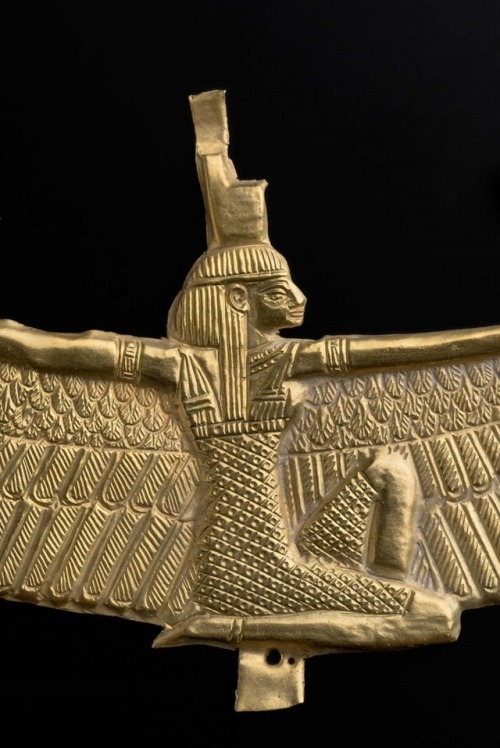 theancientwayoflife:~ Winged Isis pectoral.Culture: NubianPeriod: Napatan Period, reign of Amaninata
