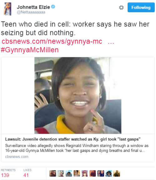 preeee: pensaynoire: futureblackpolitician: 4mysquad: Officers ignore 16 year old girl’s dead 