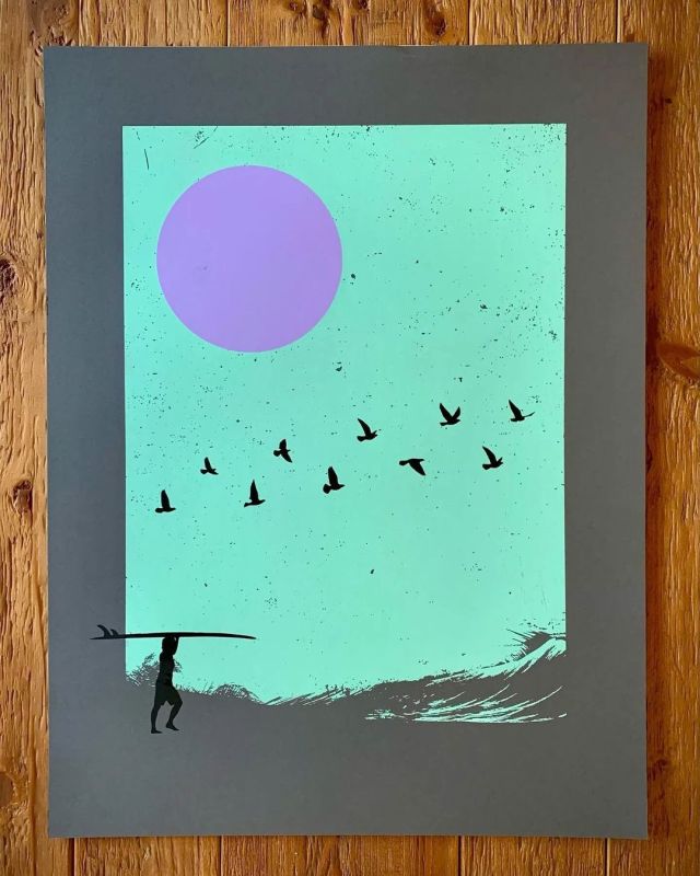 Reposted from @tshaw_designs I’m excited to share my first release of 2022, a minimalistic art print titled “Log Days”.  I will be releasing four variations of this piece on my website this Saturday, January 22nd at 12:30pm EST.  These are 3 color hand-pulled screen prints, created start-to-finish in my home studio. Each colorway is available in a signed and numbered edition of 24. They measure 18” x 24”, a standard size for easy framing.  tshawdesigns.com/store  #surf #surfing #surfart #minimalism #minimalist #minimalistic #printmaking #screenprinting #waves #surfboard #surfer #wilmington #wilmingtonnc #wrightsvillebeach #tshaw #tshawdesigns #papercrafts #frenchpaper #silkscreen #serigrafia #serigraph #ink #poster #posterdesign #graphicdesign   https://www.instagram.com/p/CY75fKstsV5/?utm_medium=tumblr #surf#surfing#surfart#minimalism#minimalist#minimalistic#printmaking#screenprinting#waves#surfboard#surfer#wilmington#wilmingtonnc#wrightsvillebeach#tshaw#tshawdesigns#papercrafts#frenchpaper#silkscreen#serigrafia#serigraph#ink#poster#posterdesign#graphicdesign