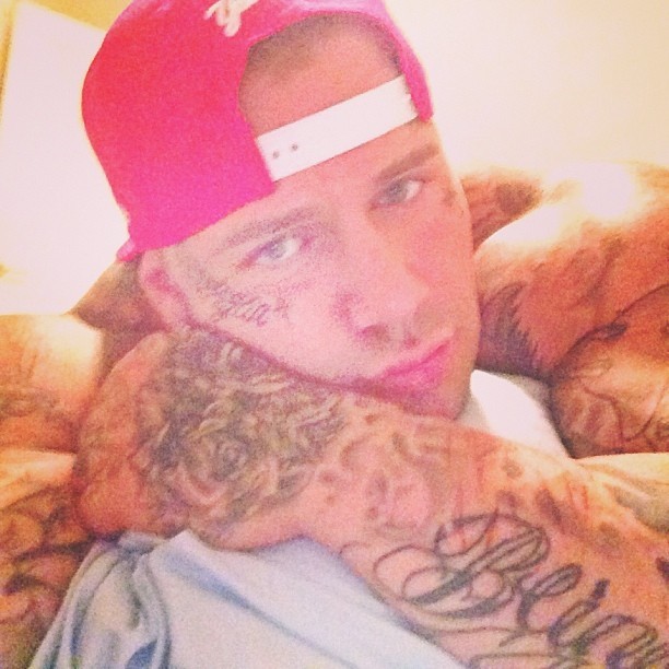 bigjoetex:  Here’s Michael another one of those good looking, overly tattooed muscled-up