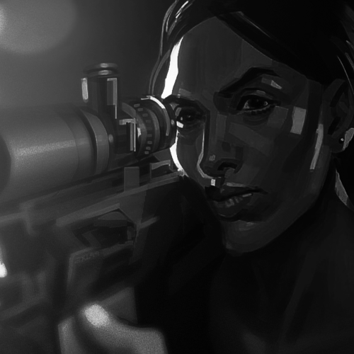 axl99: POI fanart noir of one who had always done the protecting from the shadows.