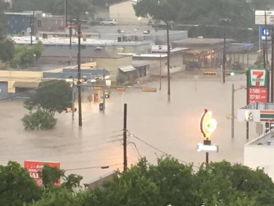 paragrin:  galtori:  siawrites:  fenrispenris:  admiralhiss:  andimadeitmybitch:  Incase you’re wondering about Texas right now   We’ve received 17" of rain. Monthly record is 13".  The lake has risen about 3 meters (Thats a metric fuck