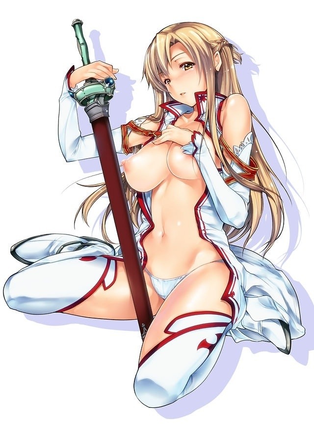 zero-million:  Asuna,Asuna she has an amazing bod great taste in weapons,clothes,fighting