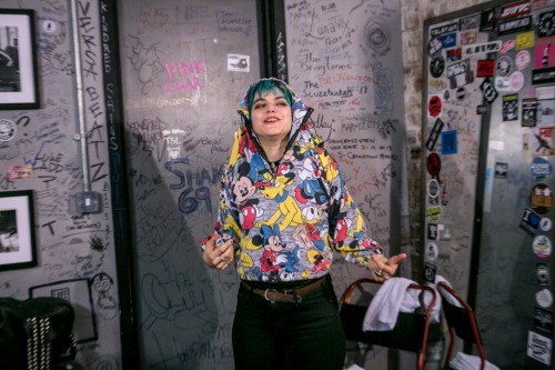 SoKo backstage at the 100 Club by Wunmi Onibudo