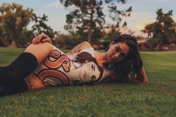 theendis-nigh:  From when @malcolm.flowers and I rolled around in the grass ✨🌷 #sgmerch #suicidegirls