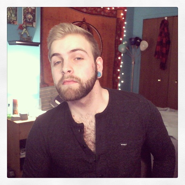 jwallsjoystick:  I was showin’ off some man fur today.   I was here