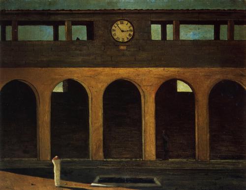 Giorgio de Chirico - The enigma of the hour (1911)