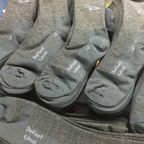 New wooleators fresh off the line, getting ready FW16. #defeet_international #idefeet #defeet #cycli