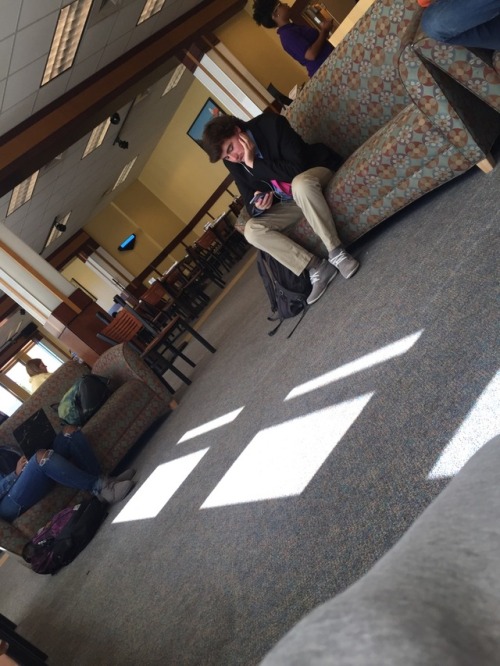 Frat #6 Location: Dinning Story: So I saw this frat waiting for his food, and damn he turned me on s