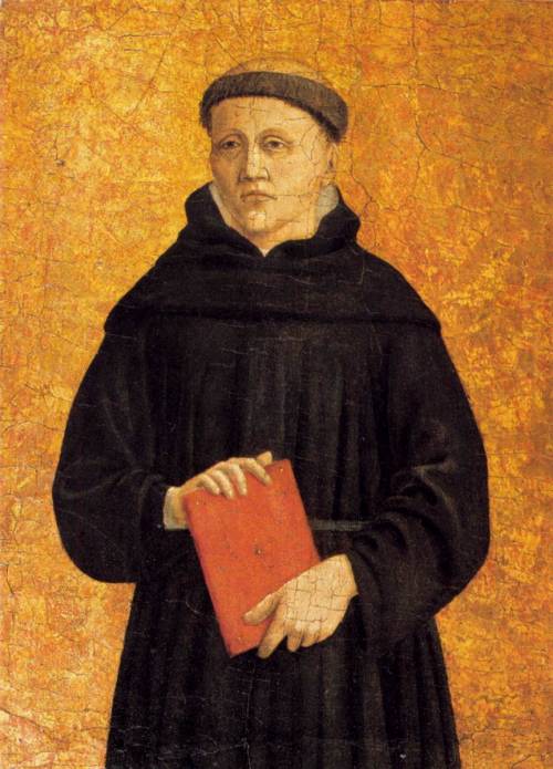 Augustinian Saint, 1460, Piero della FrancescaMedium: panel,tempera