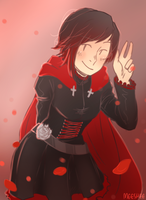 twentyfifthbam:  RWBY Art Challenge - 2/30Favourite RWBY Member - Ruby Rose