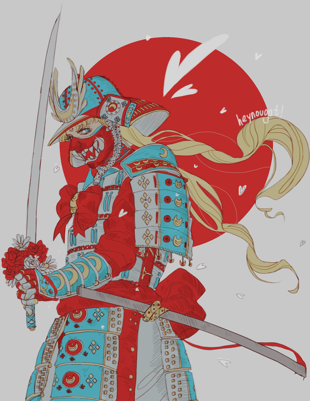 heynougat:decided to draw samurai moon again huh???