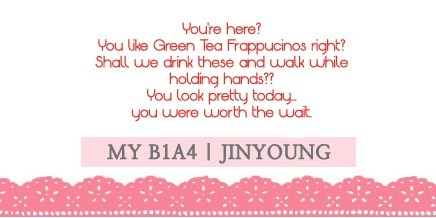 b1a4-couple:  [PIC/ENG] A heart fluttering date with ‘MY B1A4’ Mini Imagine!  You choose who??  Cr: mwave interest me