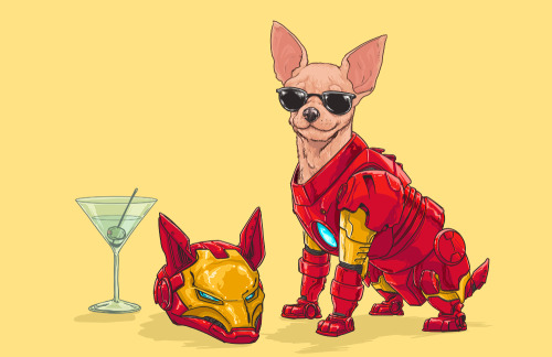 iamasf:  DOTMU: Dogs of the Marvel Universe by Josh Lynch 
