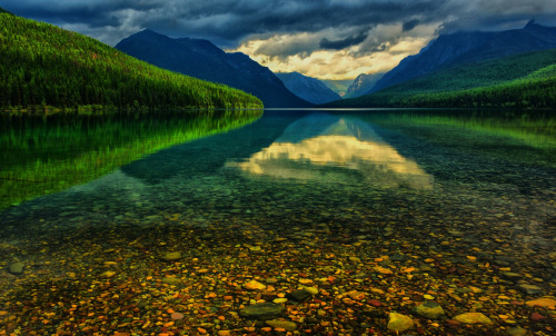 outdoormagic:Storm Over Bowman Lake by Jeff Clow