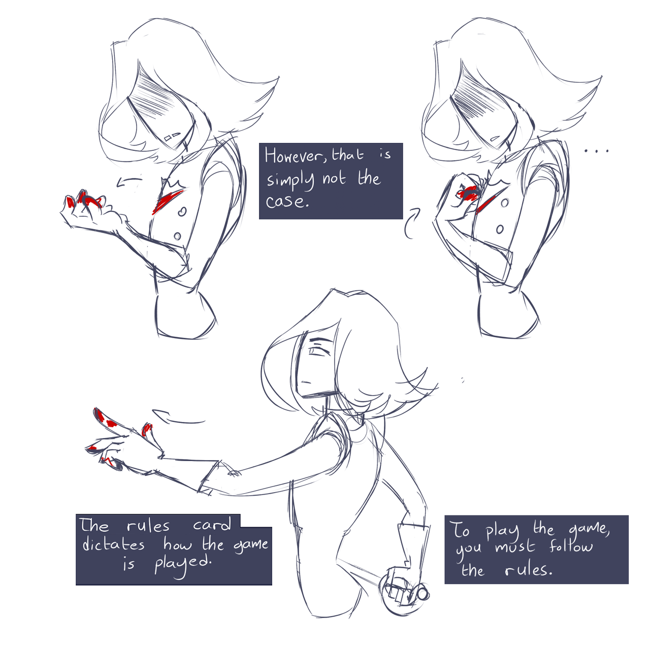 deltakaard: jitterworm:   pixfurda: Really sketchy self indulgent headcanon thing.