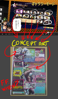 soulllmyr:  Ya know, I really think it’s real. If you look at the 6th PV for All Star Battle, you can see a gallery with character concept art. So maybe the pictures we’re shown are just Weather and Anasui’s concept because they haven’t had time