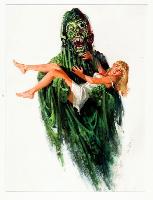 talesfromweirdland:Jack Thurston (1919-2017) art for the 1967 horror movie, It!