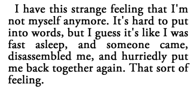 metamorphesque:― Haruki Murakami, Sputnik Sweetheart