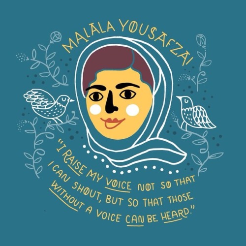 rachelignotofsky:Malala stood up to the Taliban andcontinues to work to make sure all girls around t