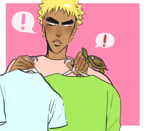 aromantickinjou:  lbr Fukutomi probably asks for Turtle’s opinions on everything……. He is a turtle after all, and turtles know a lot of things. 