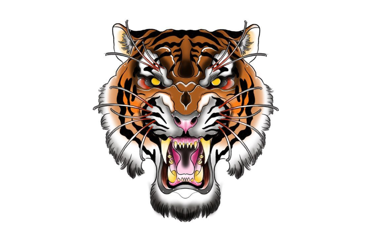 Tattoo tiger Stock Vector Images - Alamy