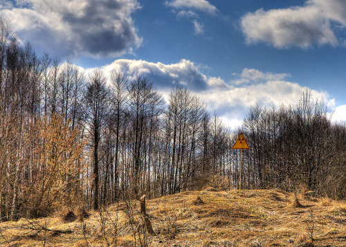 Three pictures from Chernobyl, Pripyat and the surrounding area.