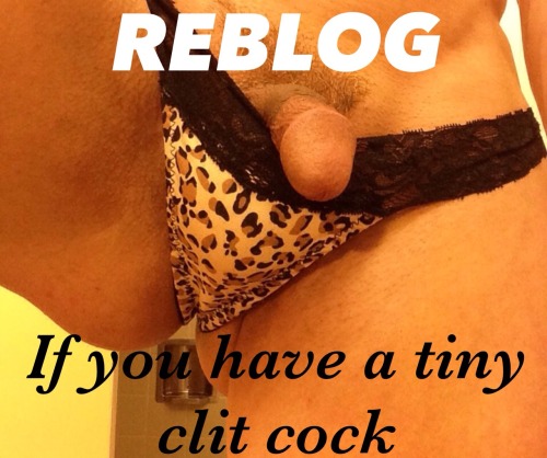 sissycuckcumdump:sissyboybrooke3:pantywearinghusband:leading6969:Sissy Caption - Tiny Clit CockyupTi