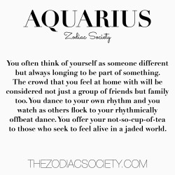 zodiacsociety:  Aquarius Facts by thezodiacsociety.com