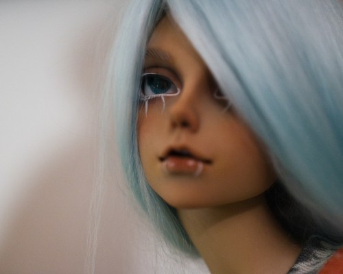 I got a nice camera and lens lot on eBay so I ran aorund my room taking pictures of dolls as they we