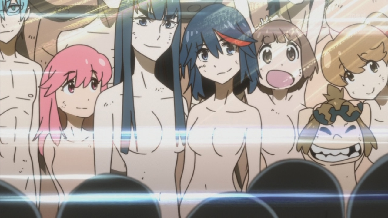 as-warm-as-choco:  Original sketch of KILL la KILL&lsquo;s final scene by