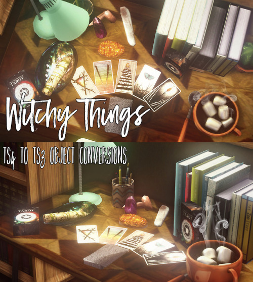 teakoya:TS4 TO TS3 Witchy Things this i thought was perfect to start scorpio season for some reason?