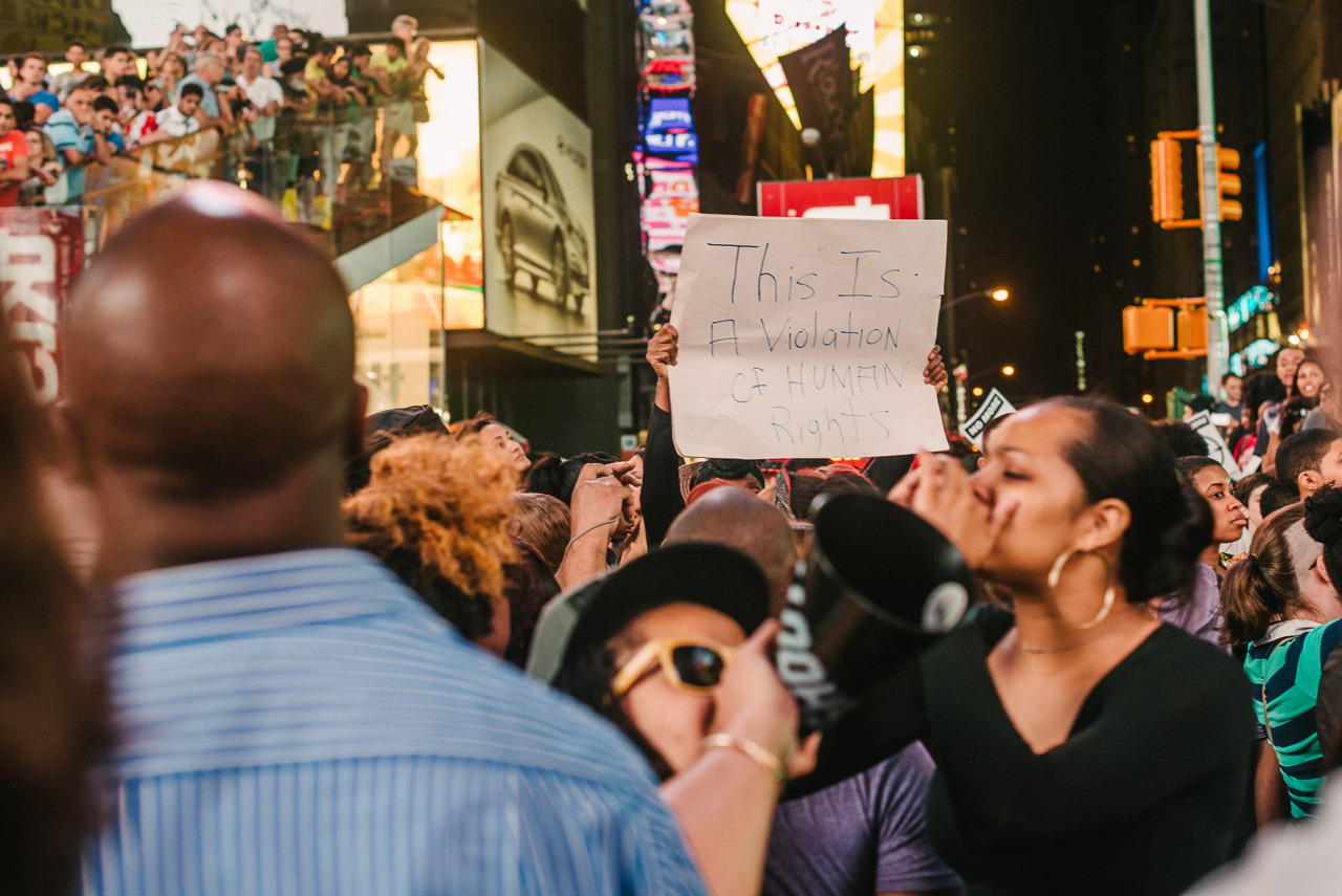 mdpny:  Rally to bring justice for Michael Brown, Furguson, Mo. Times Square. We