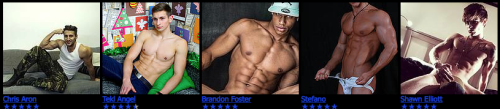 Porn Pics Just a few of our hot gay webcam models that