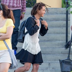 janemba:  blueivykush:  iice:  ketev:  Hate It or Love It? Jaden Smith Rocks a Dress in Calabasas  The Smith children (Willow and Jaden) are a fascinating pair.  Jaden Smith stepped out in Calabasas, California, Thursday afternoon sporting a little black