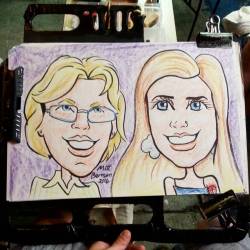 Doing caricatures at Dairy Delight! #caricature