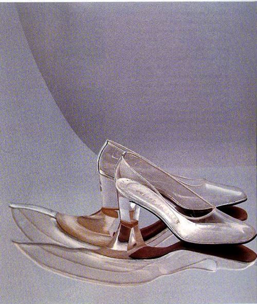 danismm:Clear plastic shoes by Herbert Levine, early 1960s.